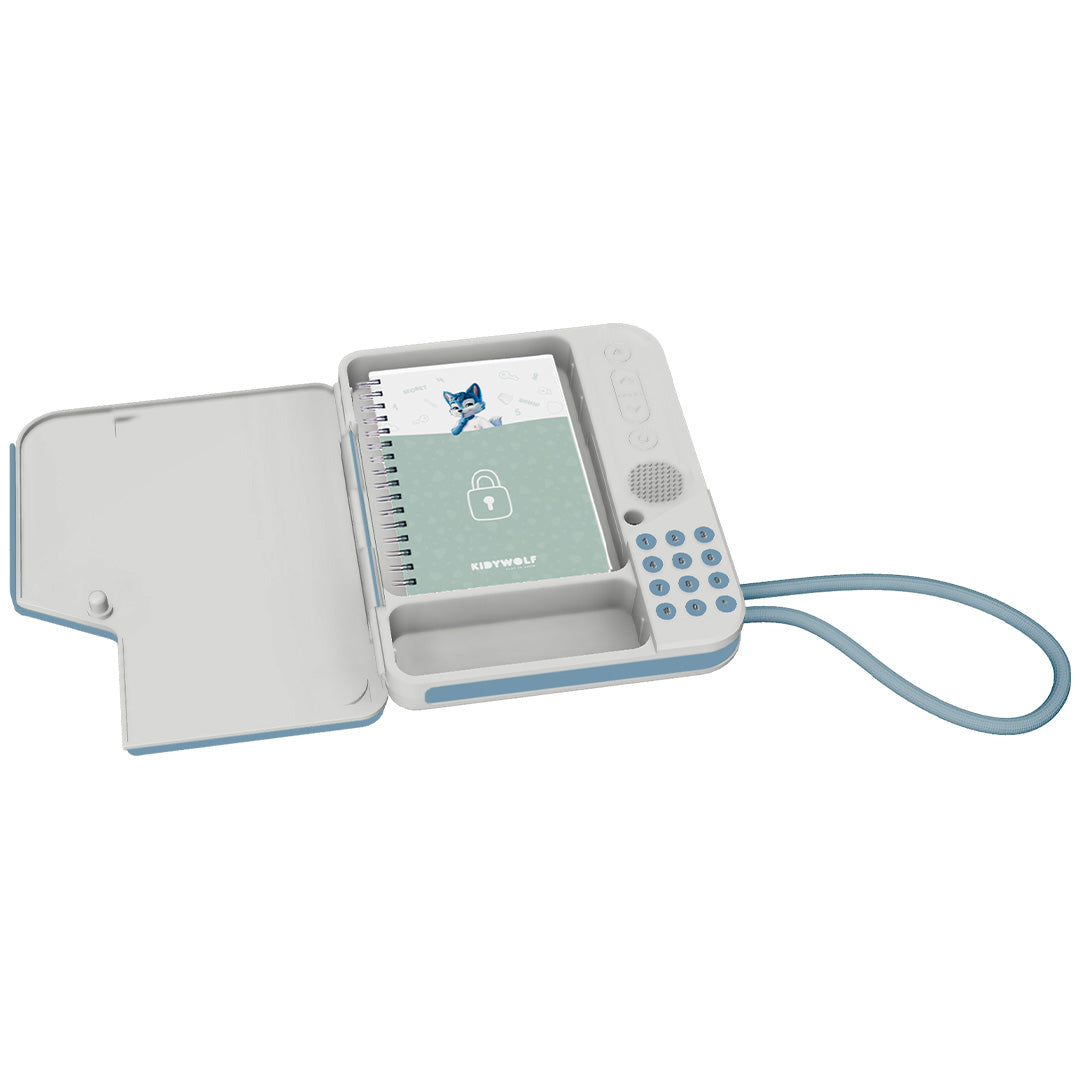 kidywolf geheimenboek met spraakrecorder - kidytreasure - blauw | KIDYTREASURE-BU | 5