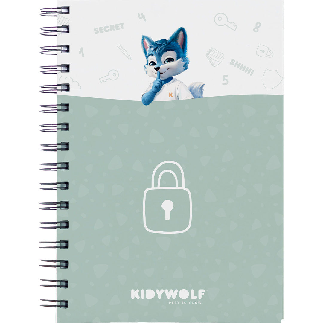 kidywolf geheimenboek met spraakrecorder - kidytreasure - roze | KIDYTREASURE-PI | 6