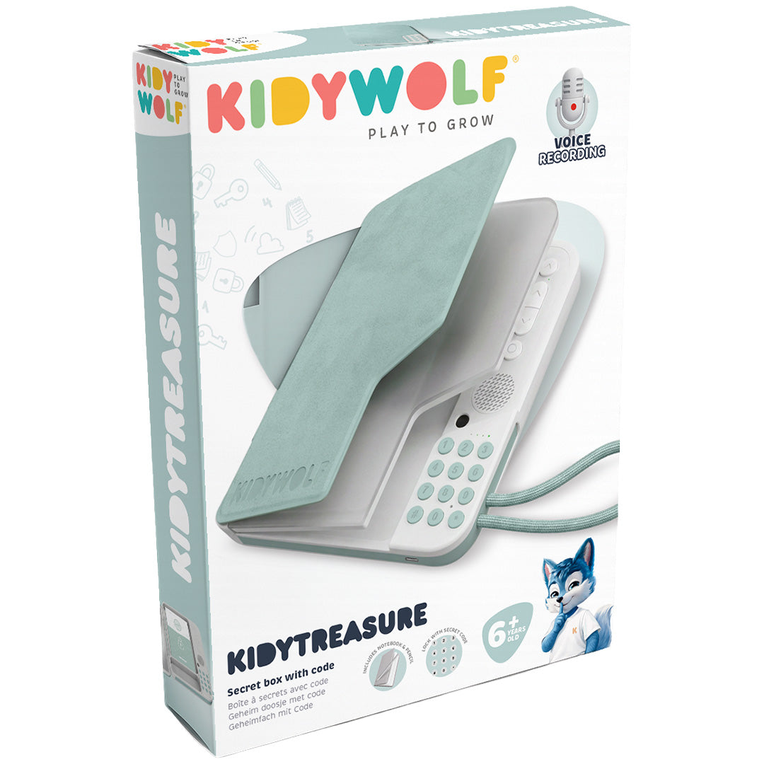 kidywolf geheimenboek met spraakrecorder - kidytreasure - groen | KIDYTREASURE-GR | 