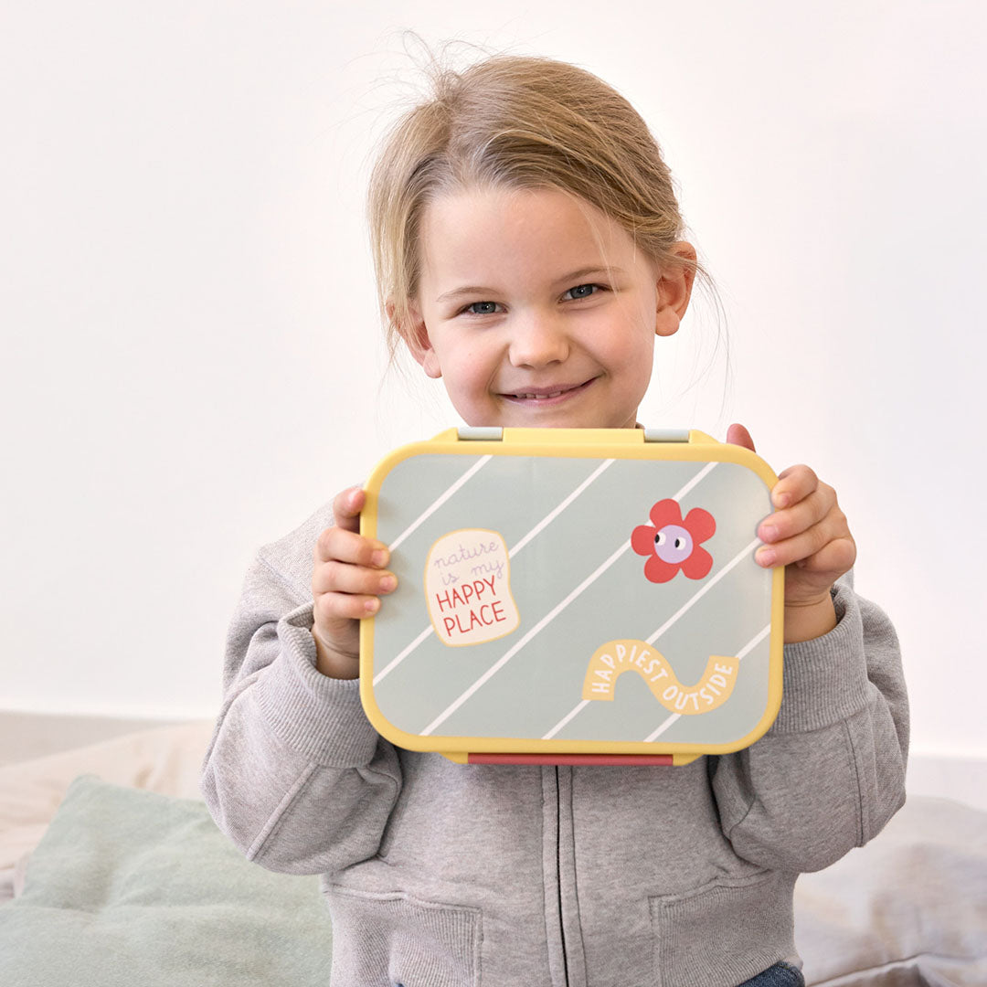 lässig bento-broodtrommel happy trails - flower | LAS12100157050 | 3