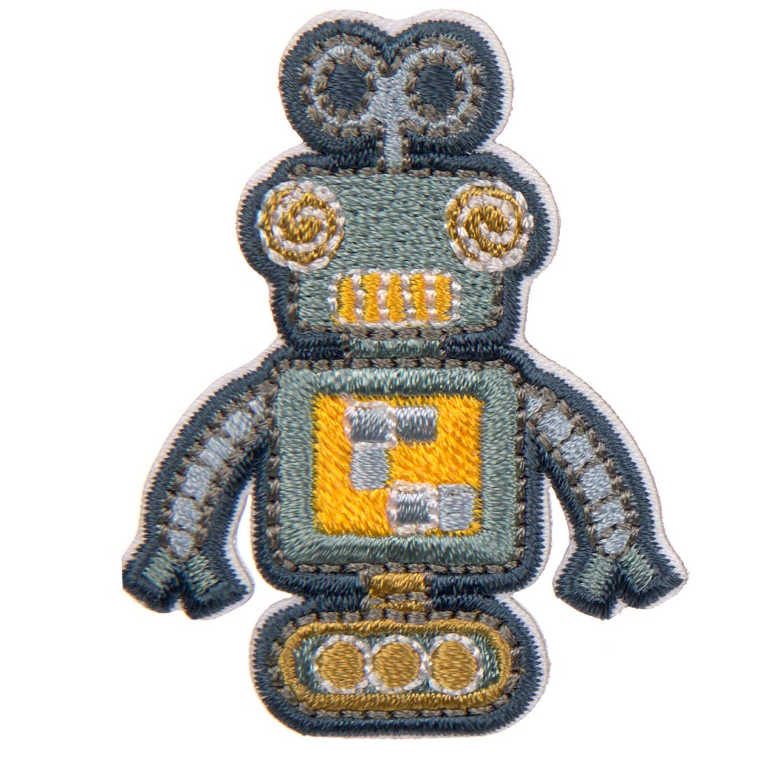 lässig stofstickers little gang - robots - 3st