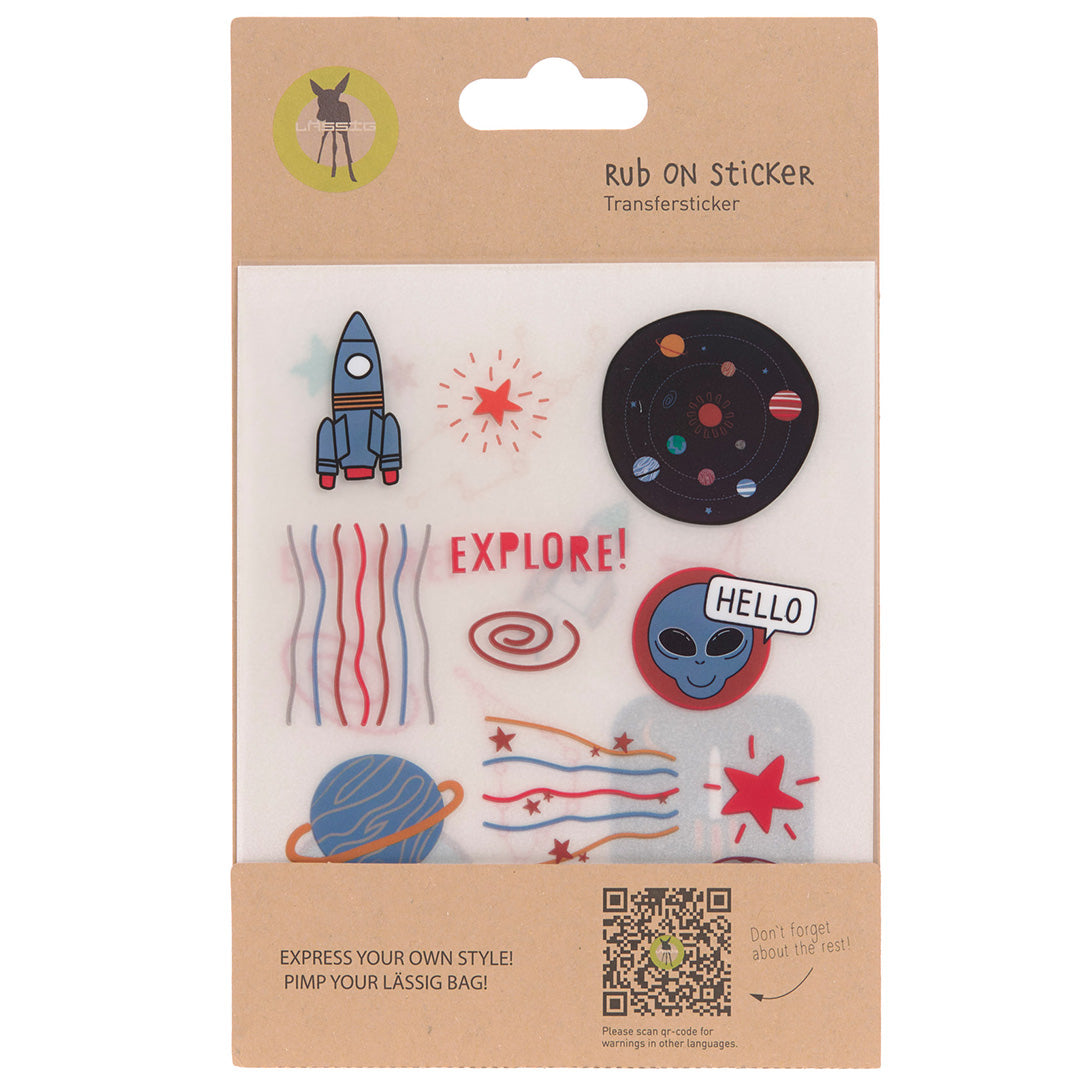 lässig rub on stickers little gang - space