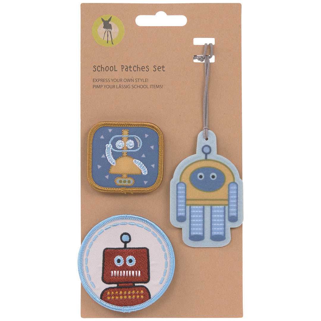 lässig patches little gang - robot - 3st