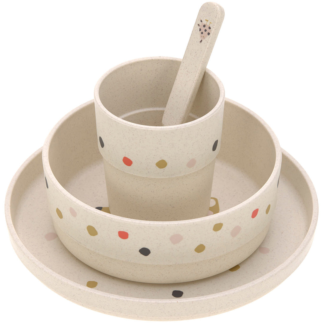 lässig serviesset little mateys - spicy orange - 4-delig