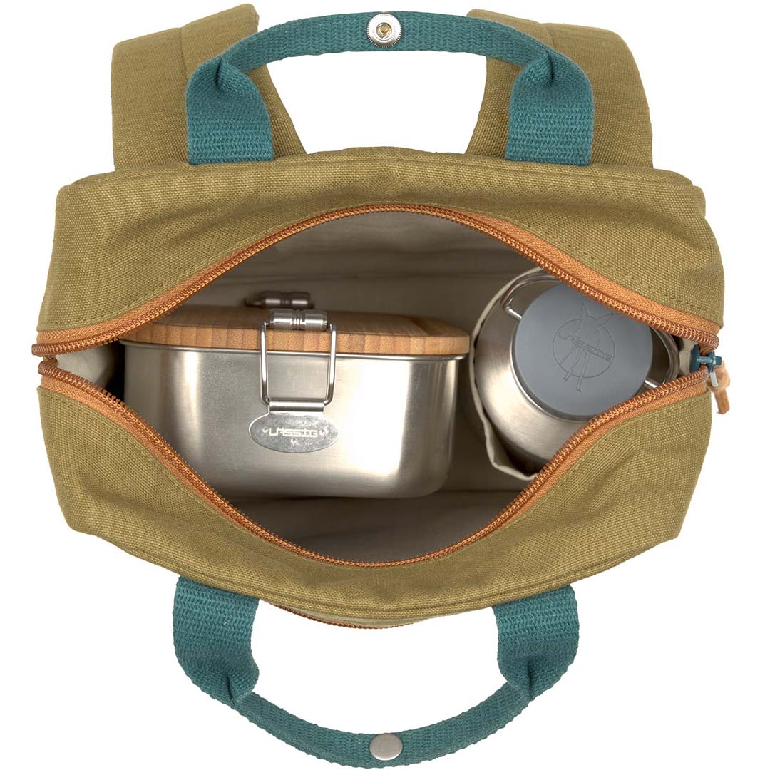 lässig kleuterrugzak small gots - olive - 26 cm