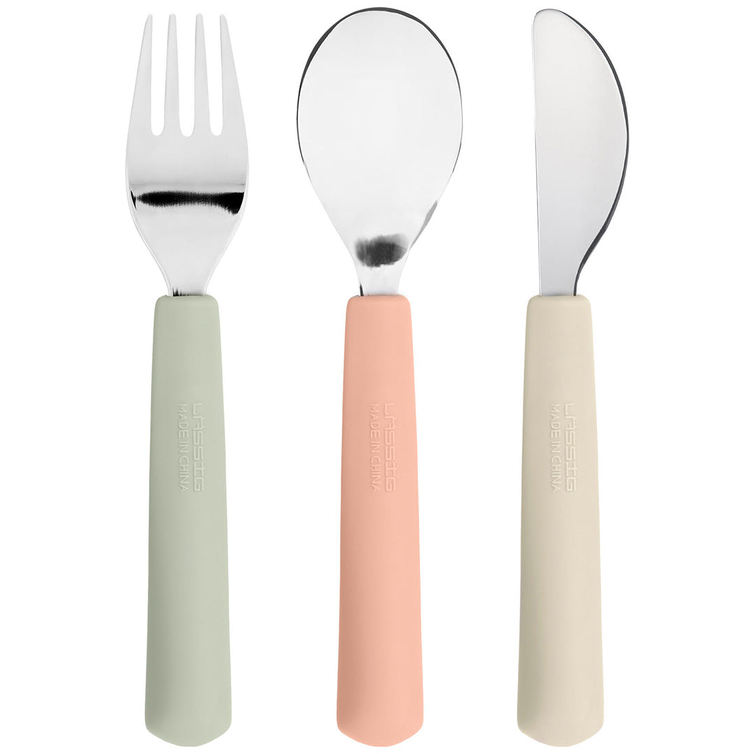 lässig kinderbestek met siliconen greep - happy fruits cherry - 3-delig | LAS13100102007 | 4