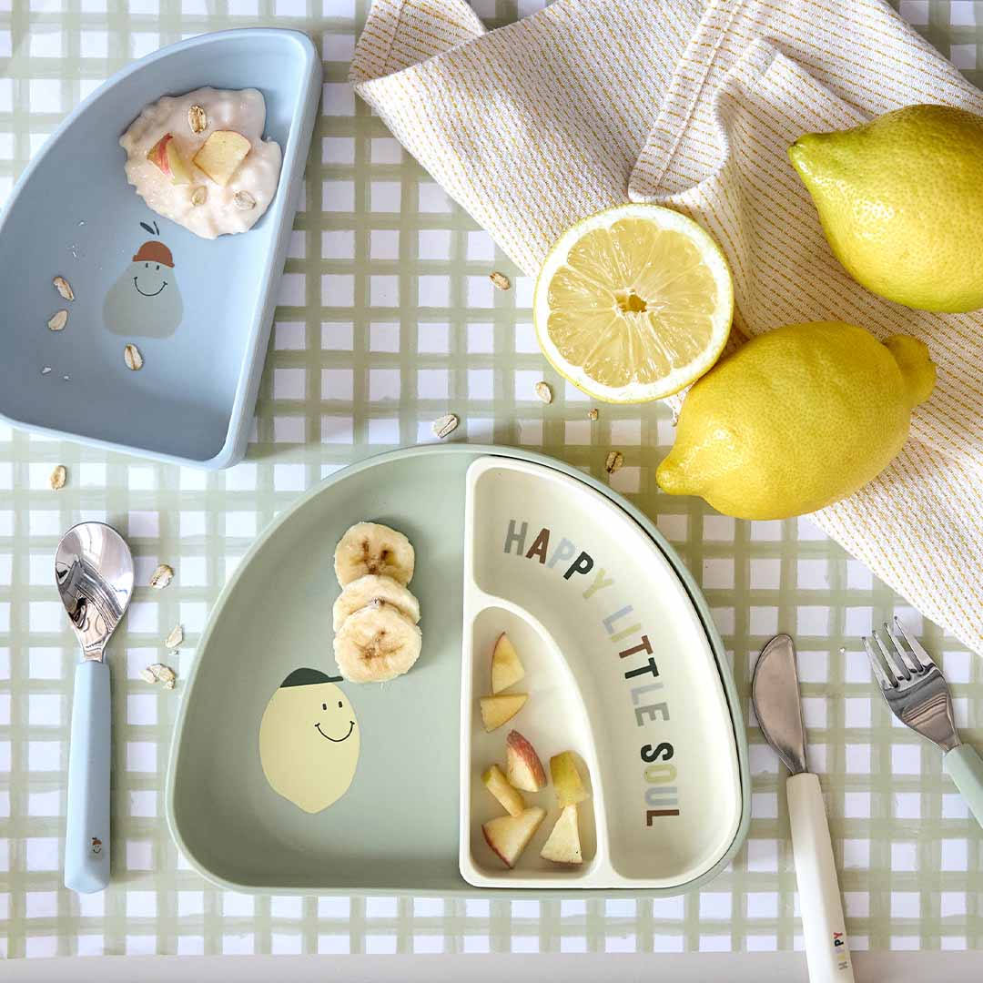 lässig kinderbestek met siliconen greep happy fruits - lemon - 3-delig | LAS13100104008 | 6