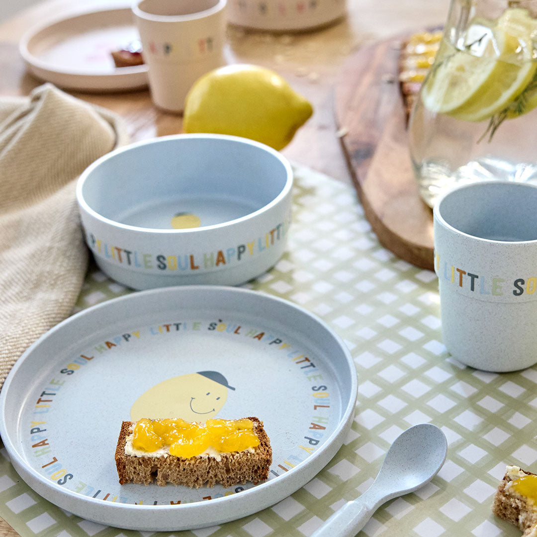 lässig serviesset happy fruits - lemon - 4-delig