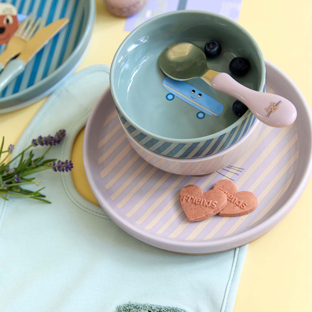 lässig kinderbestek tiny team - cat - 3-delig | LAS12100737043 | 2