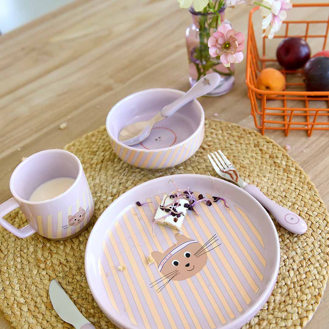 lässig kinderbestek tiny team - cat - 3-delig | LAS12100737043 | 6