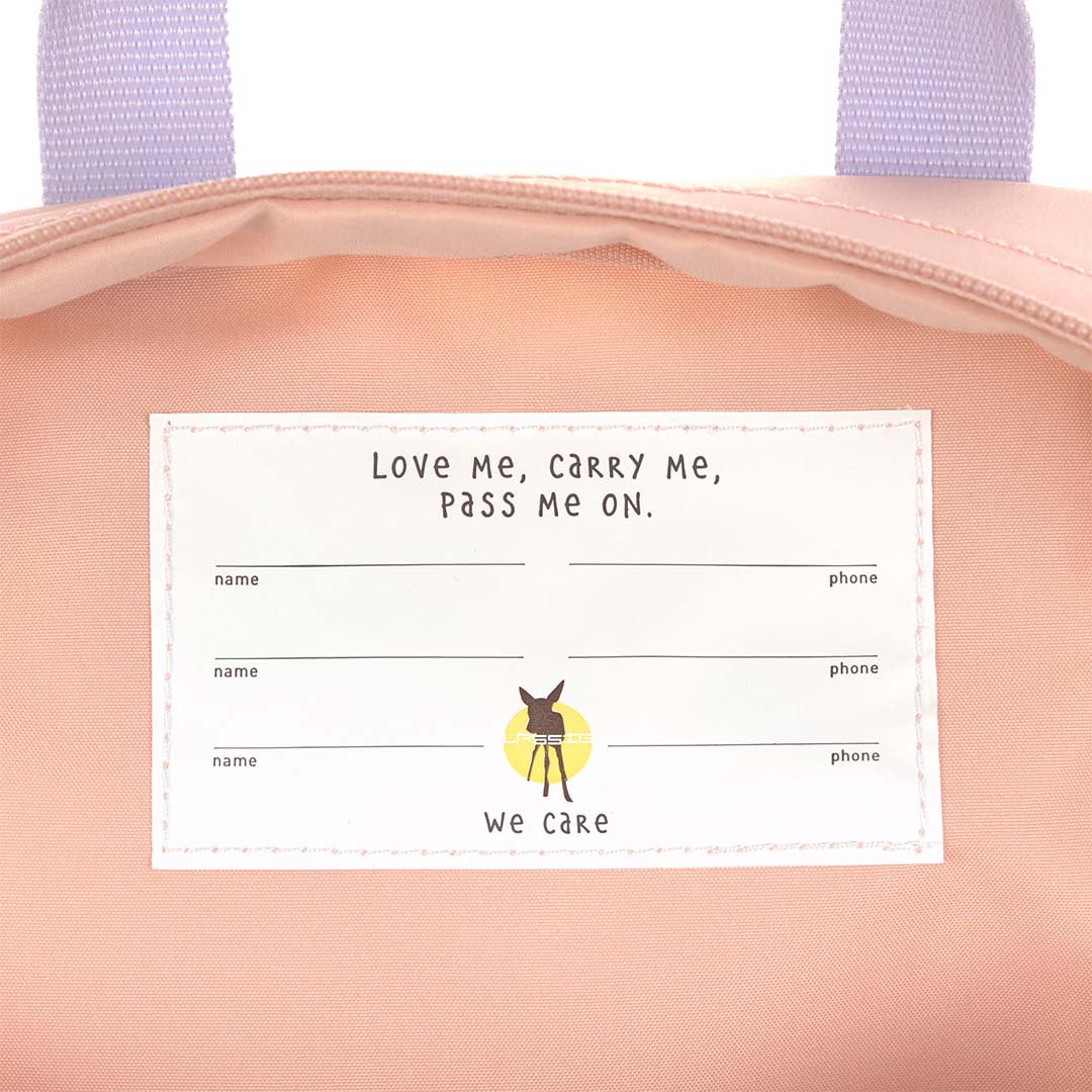 lässig kleuterrugzak little gang - cherry peach - 27 cm