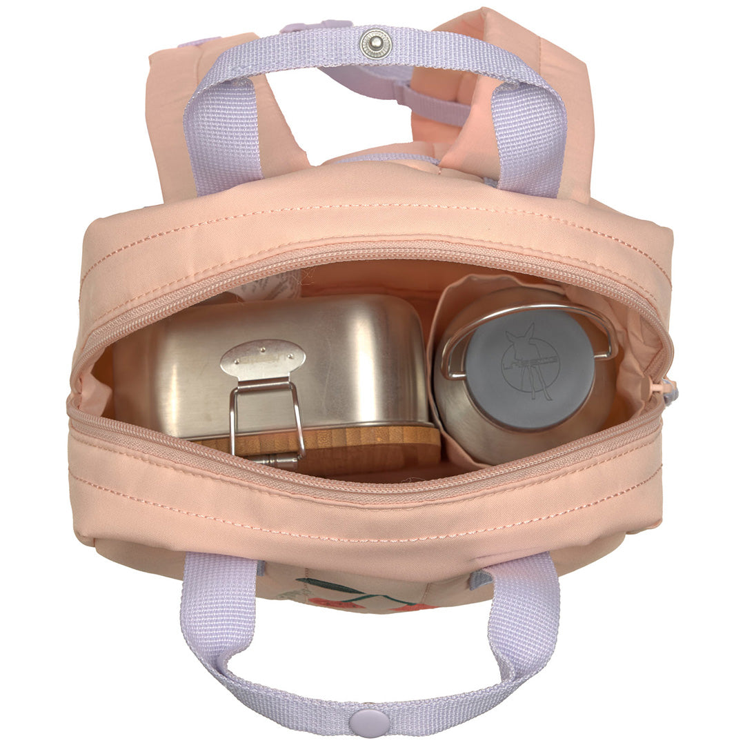 lässig kleuterrugzak little gang - cherry peach - 27 cm