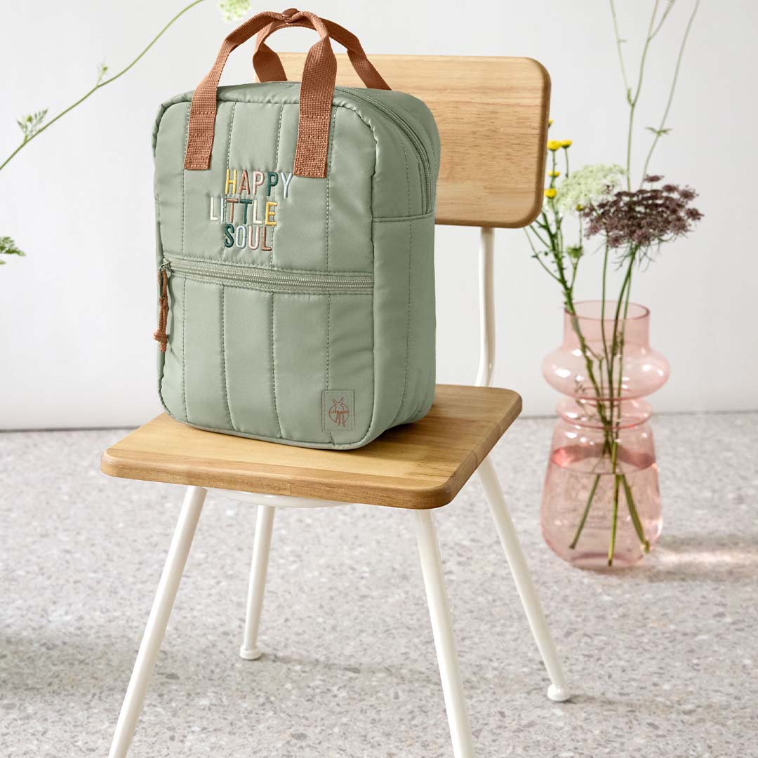 lässig kleuterrugzak little gang - light khaki - 27 cm