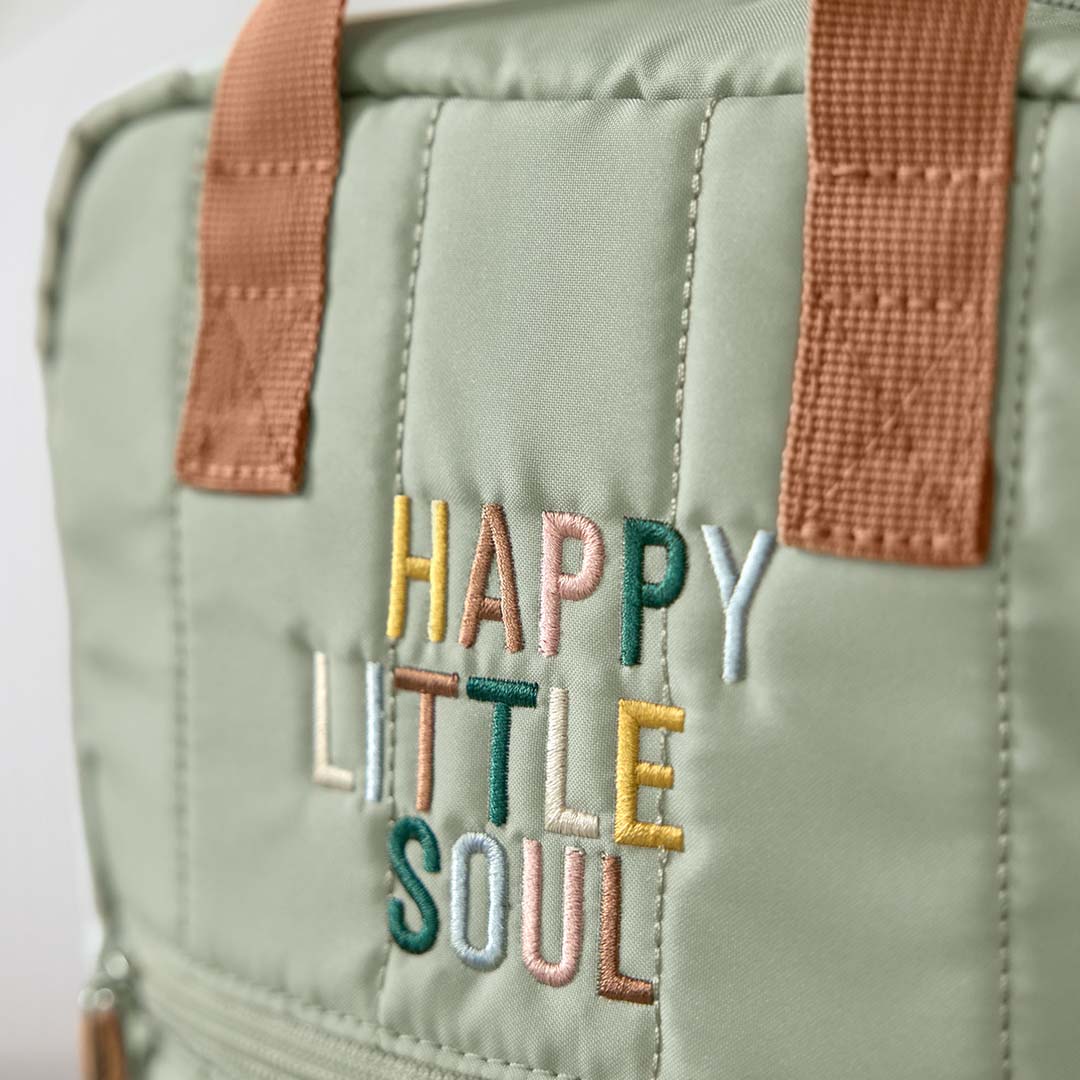 lässig kleuterrugzak little gang - light khaki - 27 cm