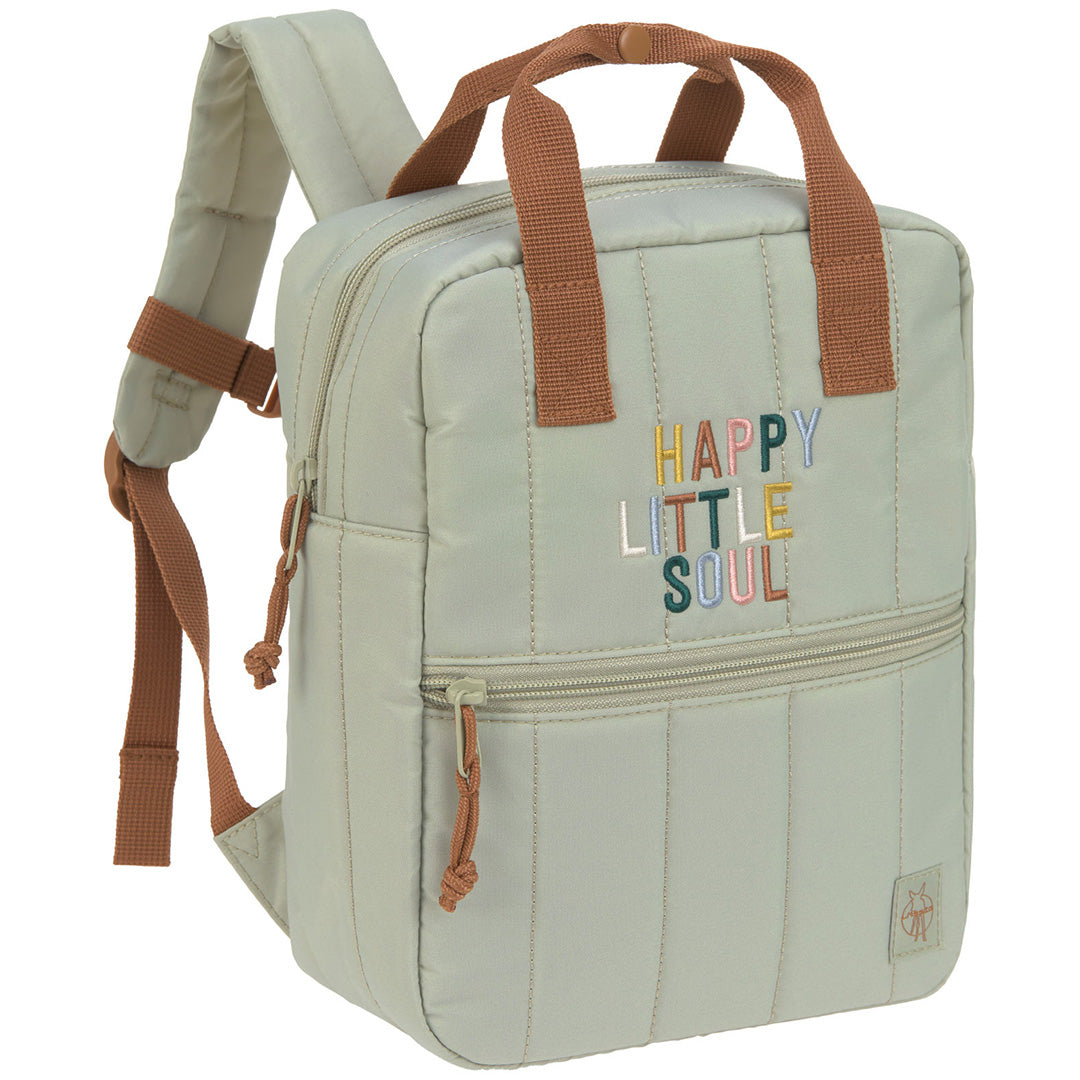 lässig kleuterrugzak little gang - light khaki - 27 cm