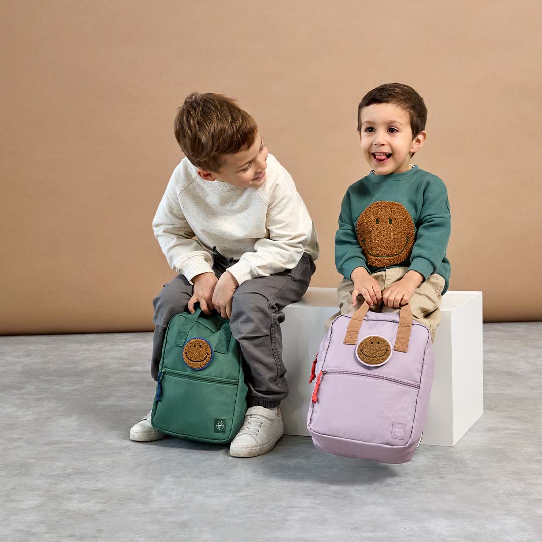 lässig kleuterrugzak little gang - lilac - 27 cm