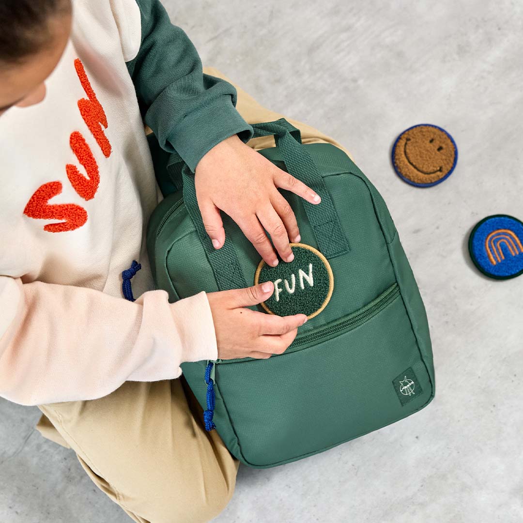 lässig kleuterrugzak little gang - dark green - 27 cm