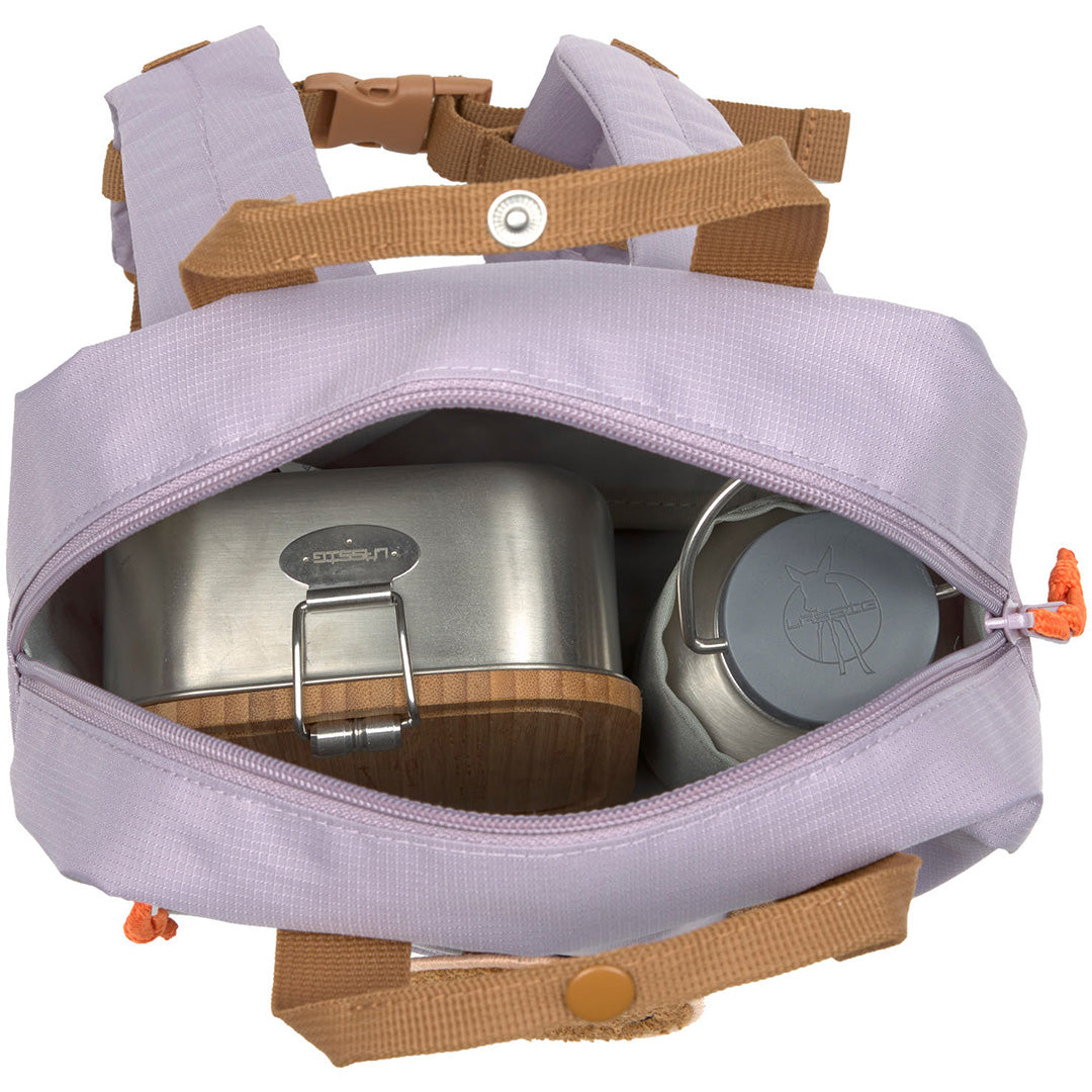 lässig kleuterrugzak little gang - lilac - 27 cm