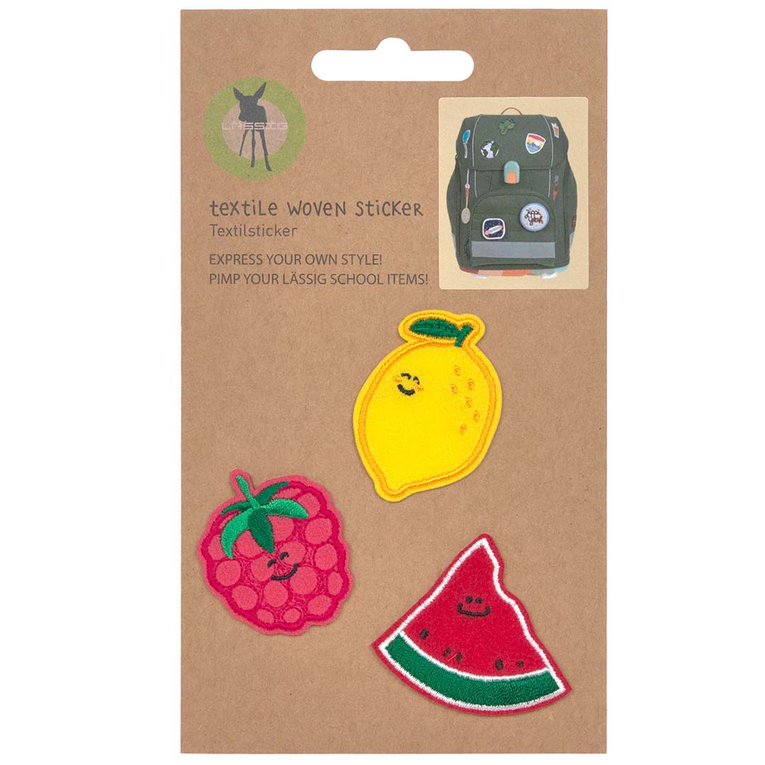 lässig stofstickers fruits - 3st