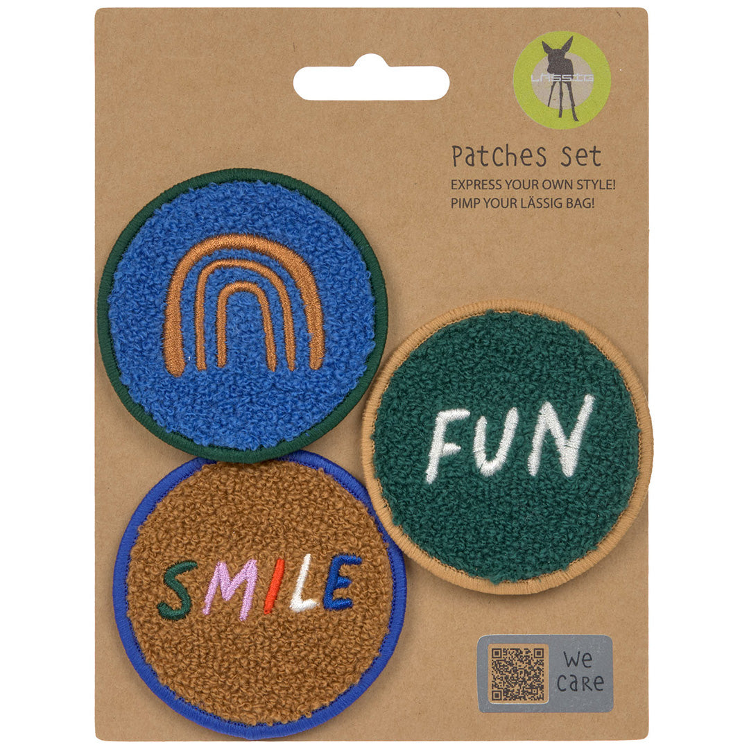 lässig patches little gang - smile - fun - 3st