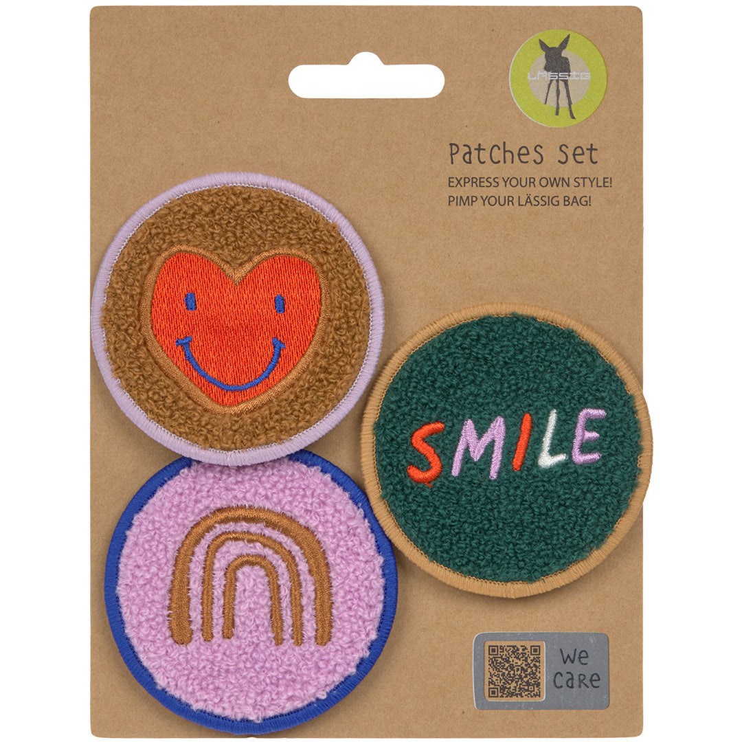 lässig patches little gang - smile - heart - 3st
