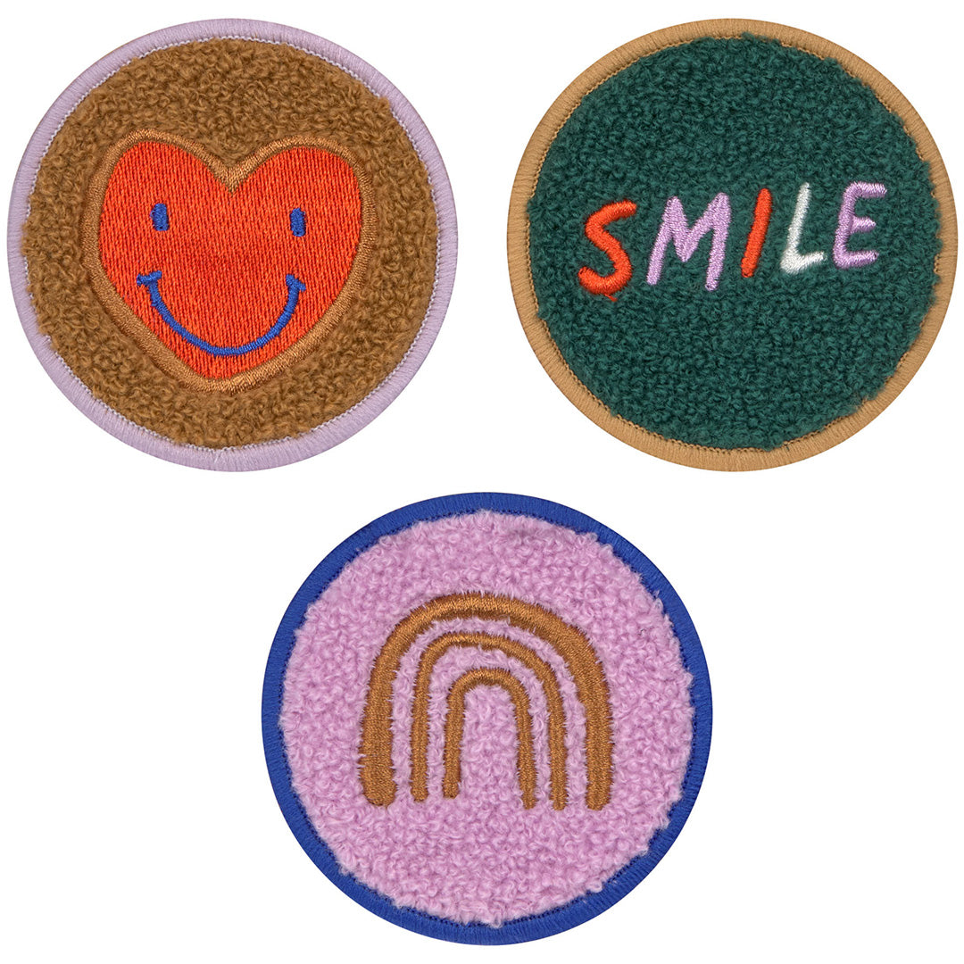 lässig patches little gang - smile - heart - 3st