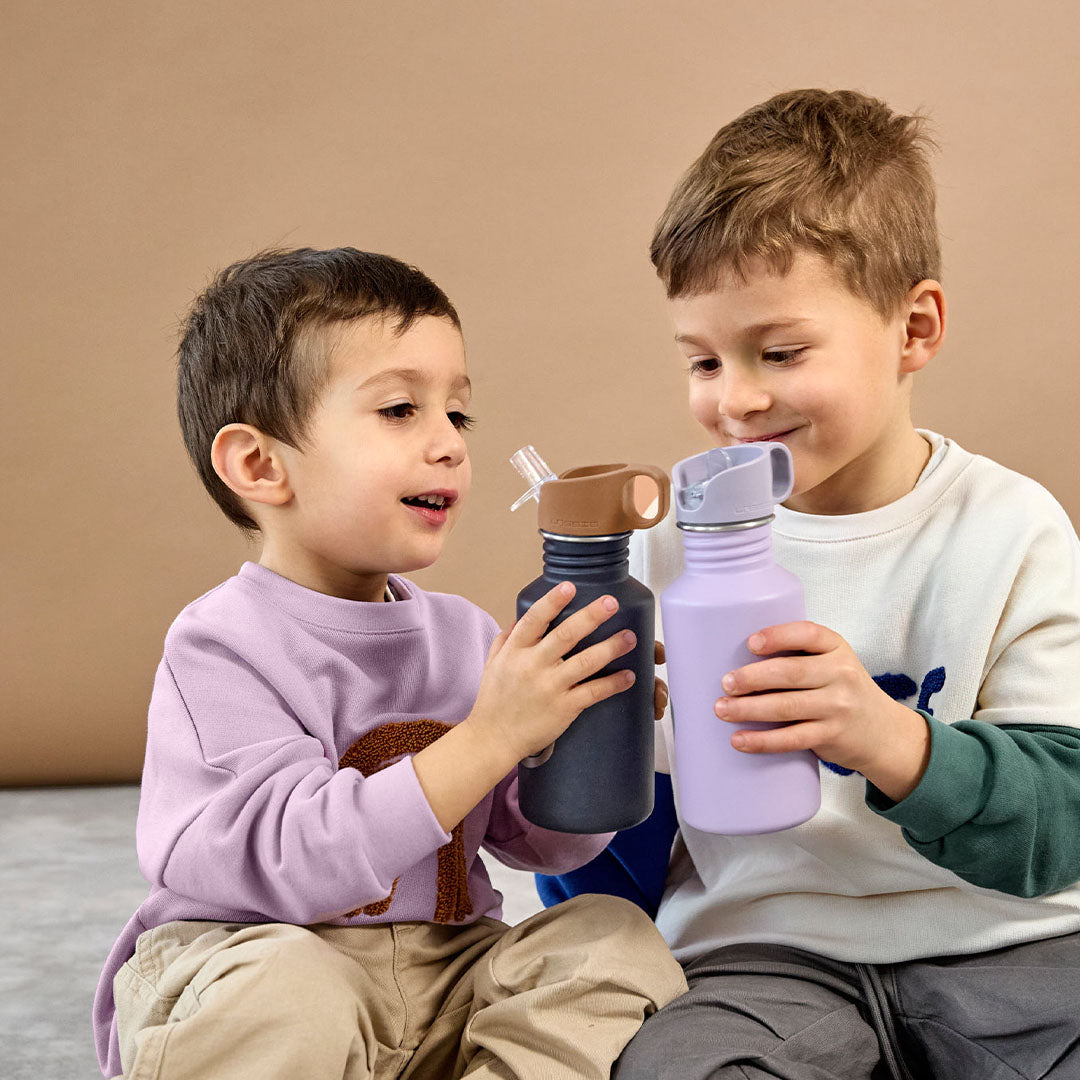 lässig rvs drinkfles little gang smile navy - 500 ml