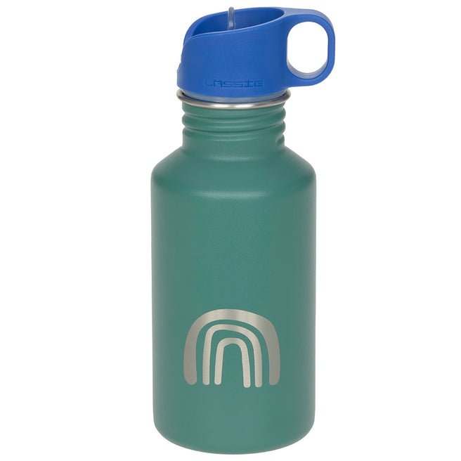 lässig rvs drinkfles little gang rainbow green - 500 ml