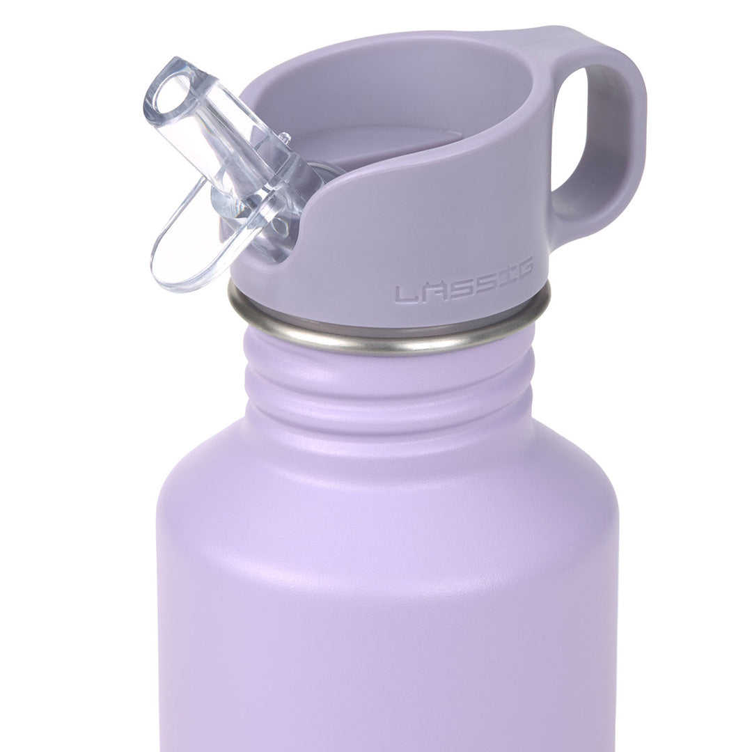 lässig rvs drinkfles little gang heart lilac - 500 ml