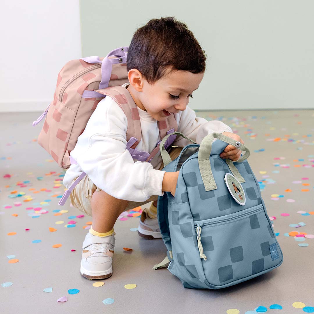 lässig kleuterrugzak pattern party - blue - 27 cm