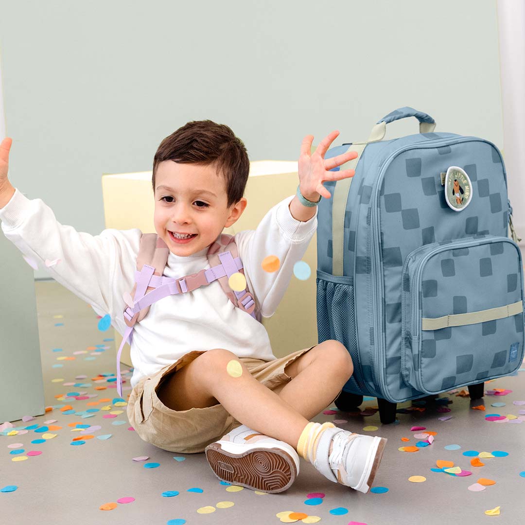 lässig kinderkoffer pattern party - blue