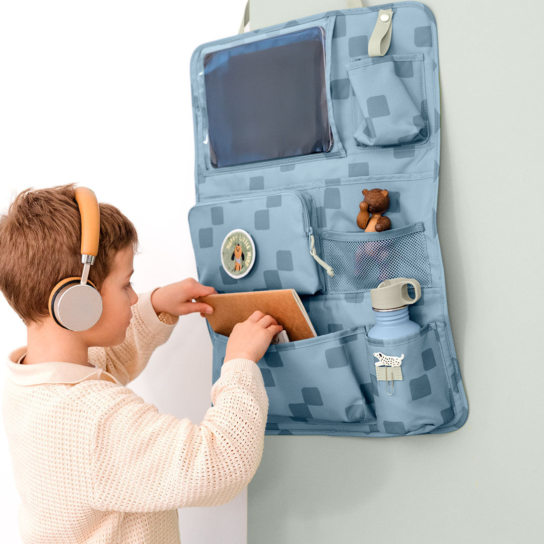 lässig auto organiser pattern party - blue