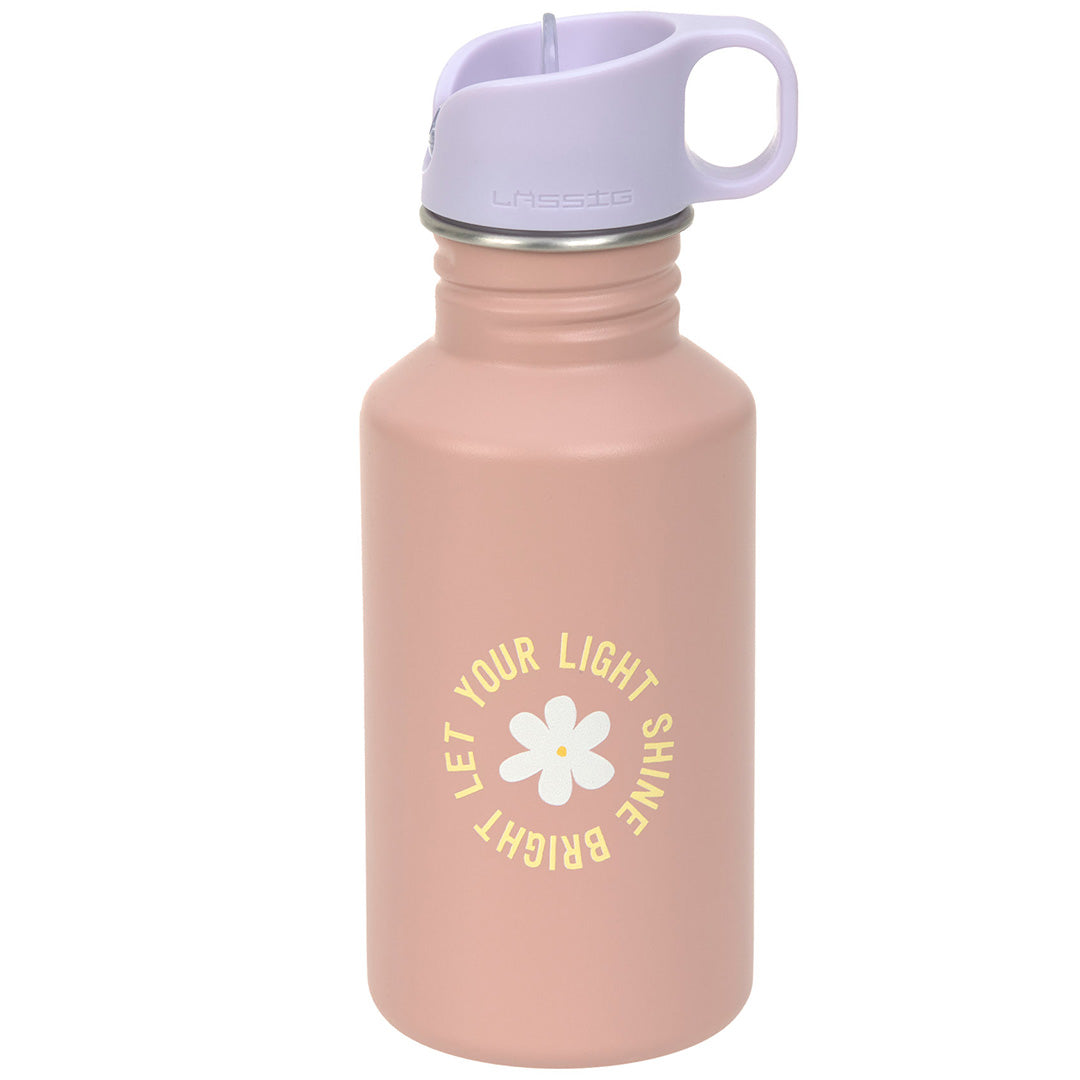 lässig rvs drinkfles pattern party rose-lilac - 500 ml