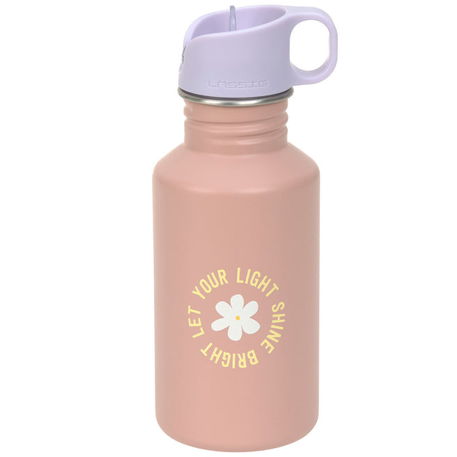 lässig rvs drinkfles pattern party rose-lilac - 500 ml