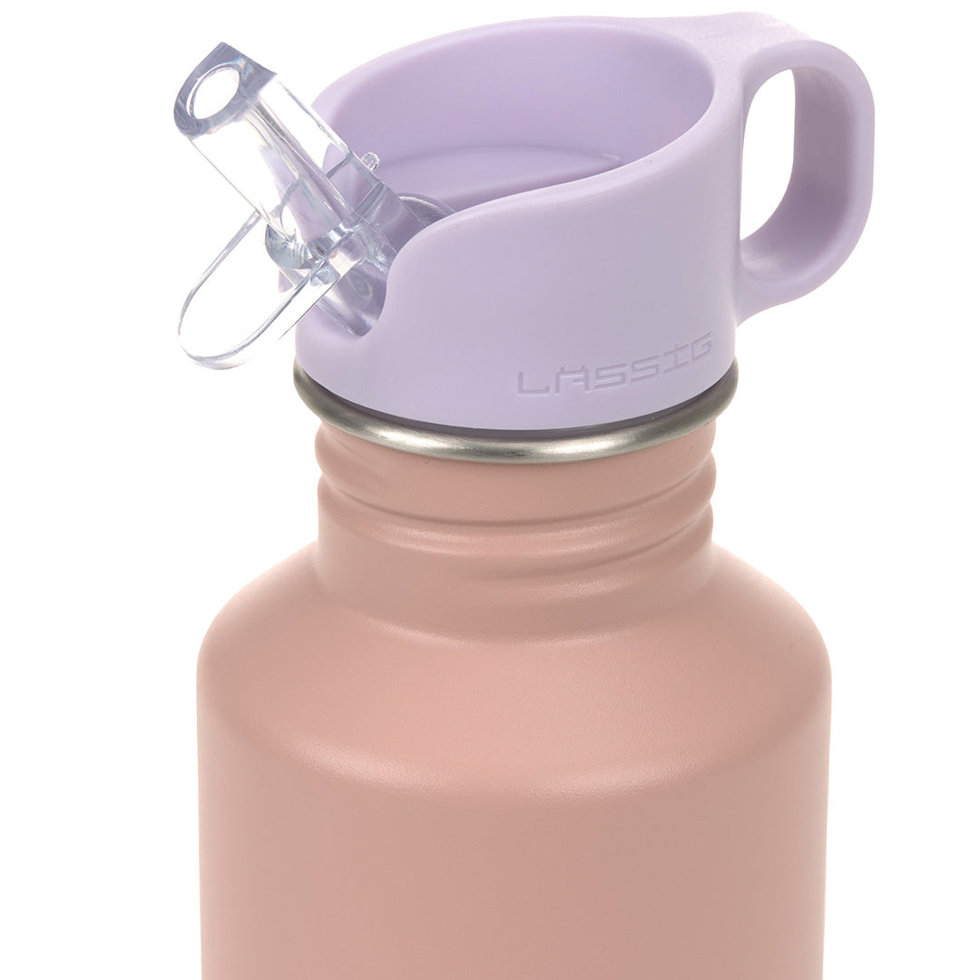 lässig rvs drinkfles pattern party rose-lilac - 500 ml