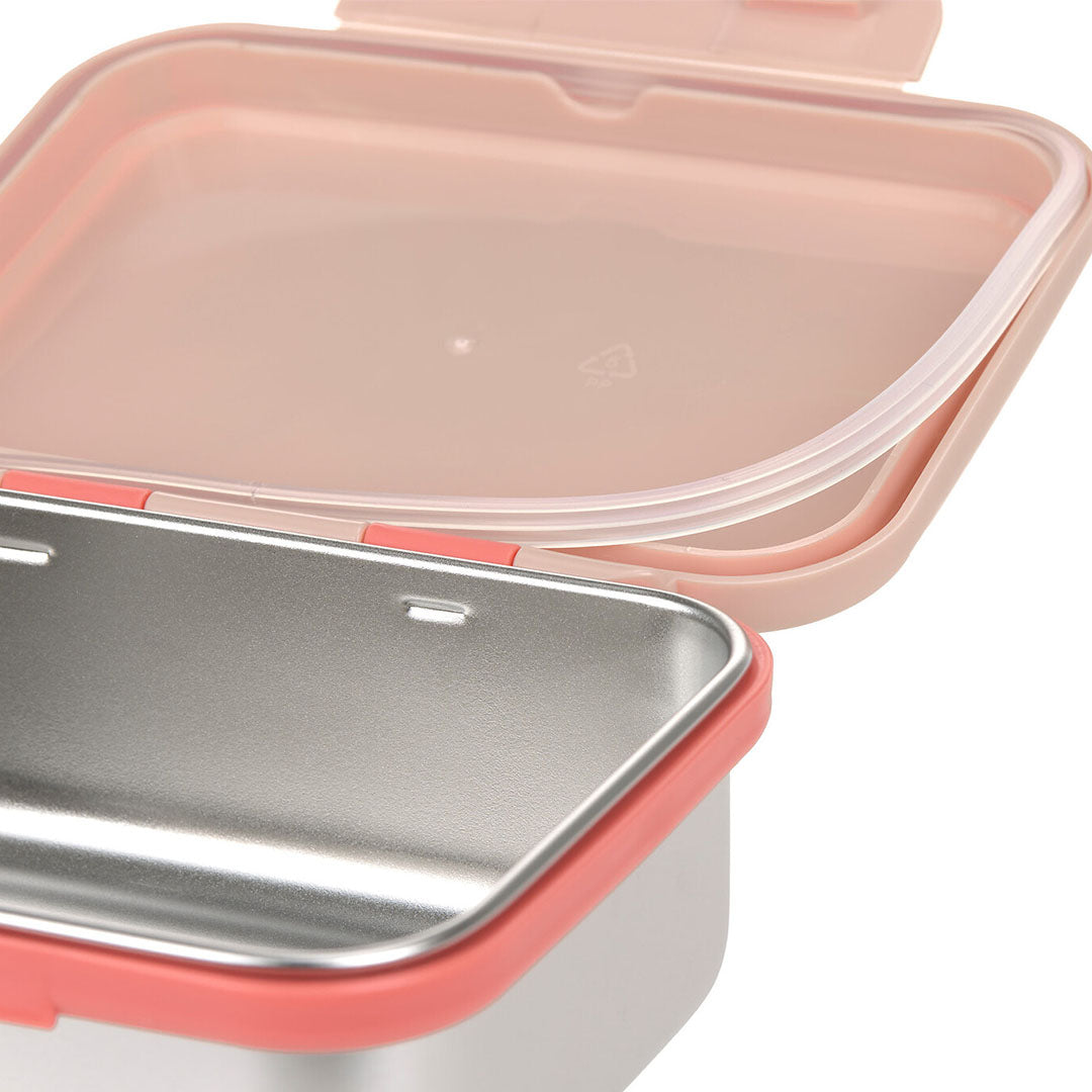 lässig rvs broodtrommel sunny explorer - rose-pink