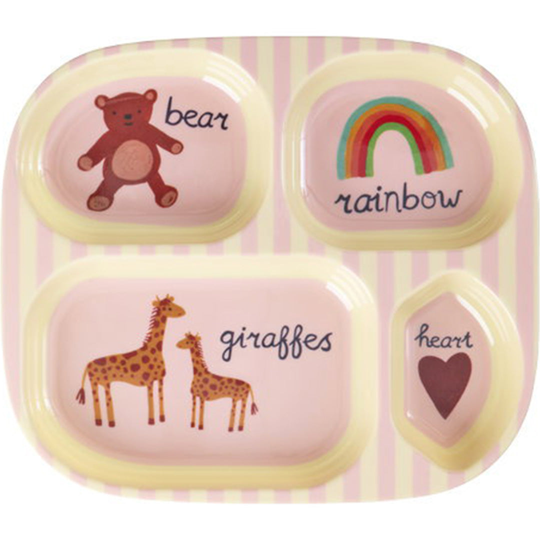 rice vakjesbord abc - pink | KIPL4-ABCI | 