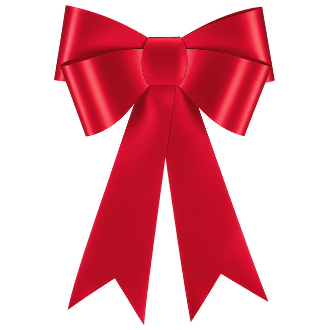 partydeco strik rood - 71 cm
