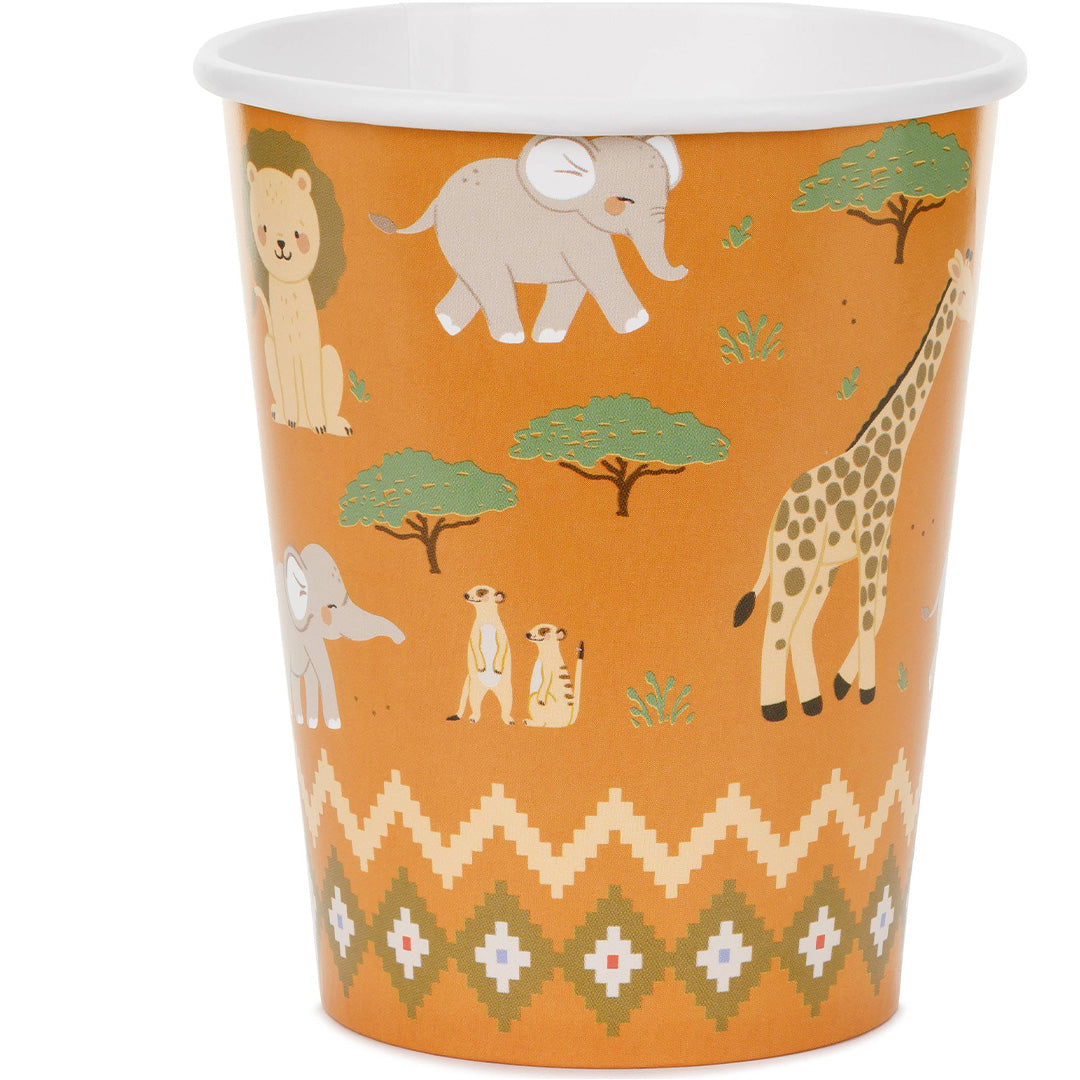 partydeco bekers safari - 6st | KPP116-EU1 | 1