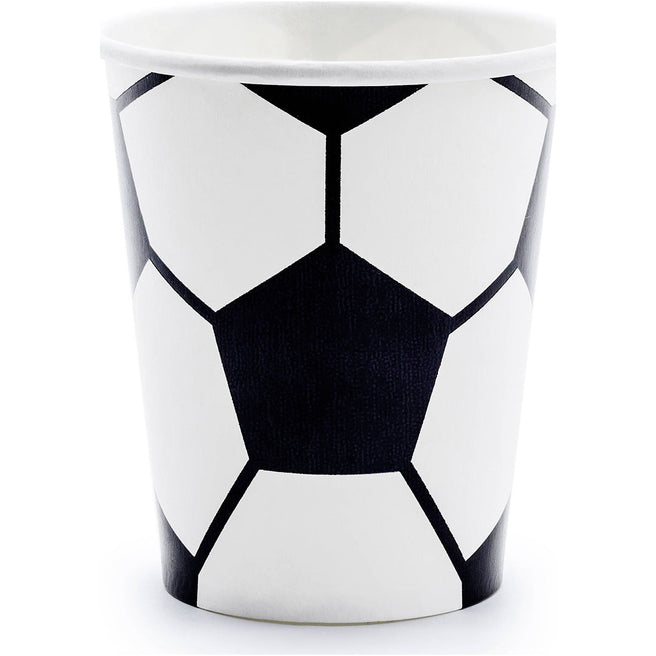 partydeco bekers voetbal - 6st | KPP72-EU1 | 1
