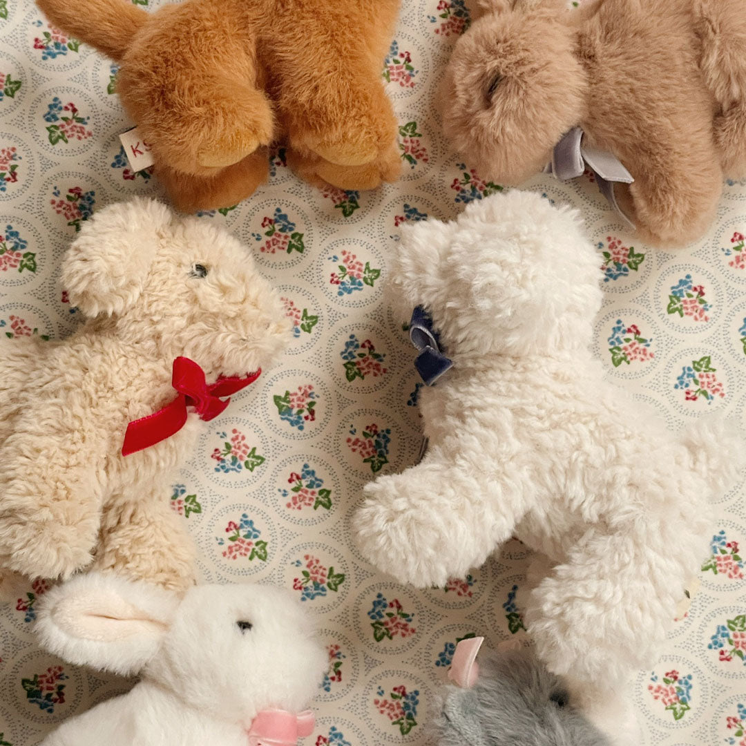 KS104205 | konges sløjd knuffelhond - beige - 12 cm | 3