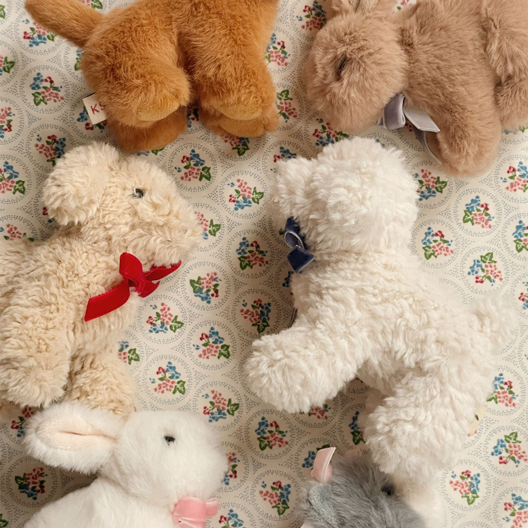 KS104205 |  konges sløjd knuffelhond - white - 12 cm | 2