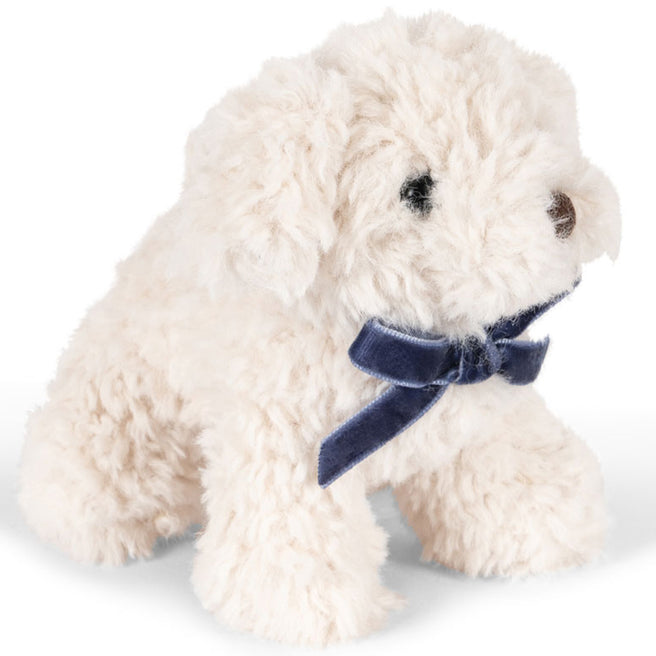 KS104205 |  konges sløjd knuffelhond - white - 12 cm | 1