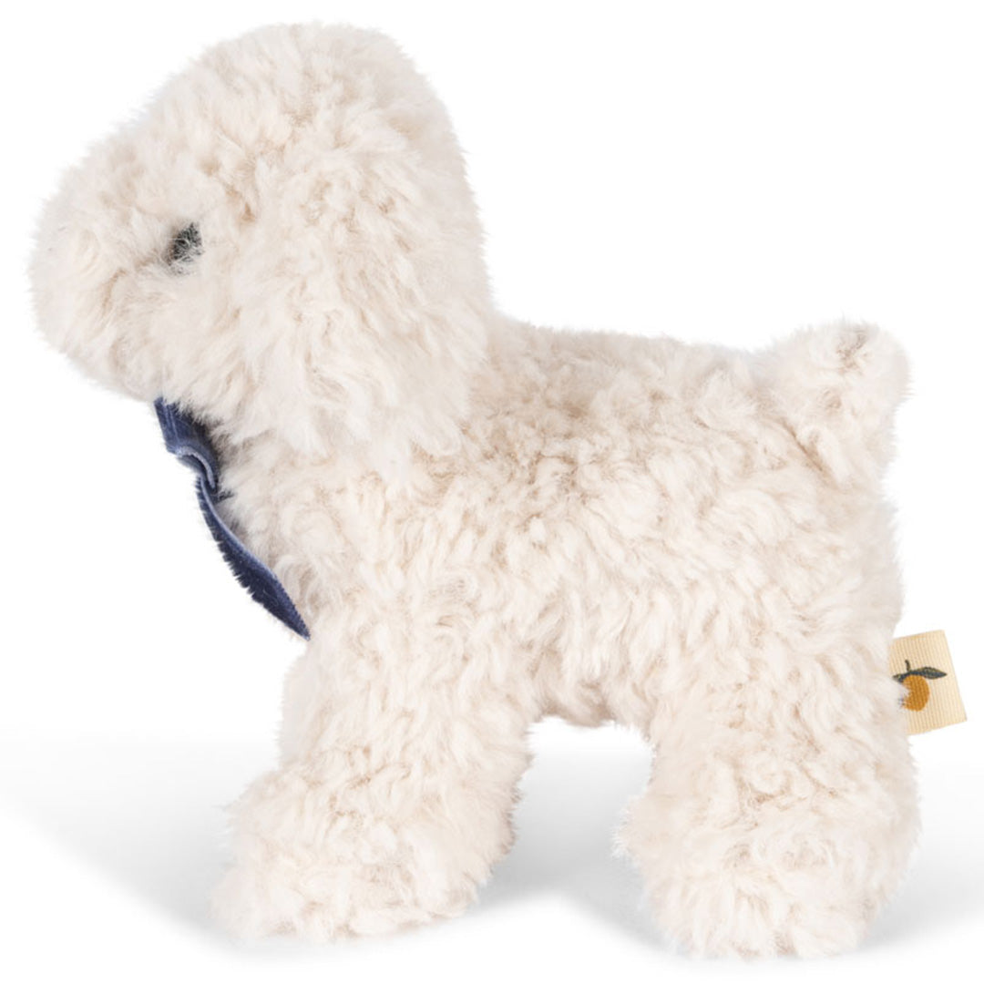 KS104205 |  konges sløjd knuffelhond - white - 12 cm | 4
