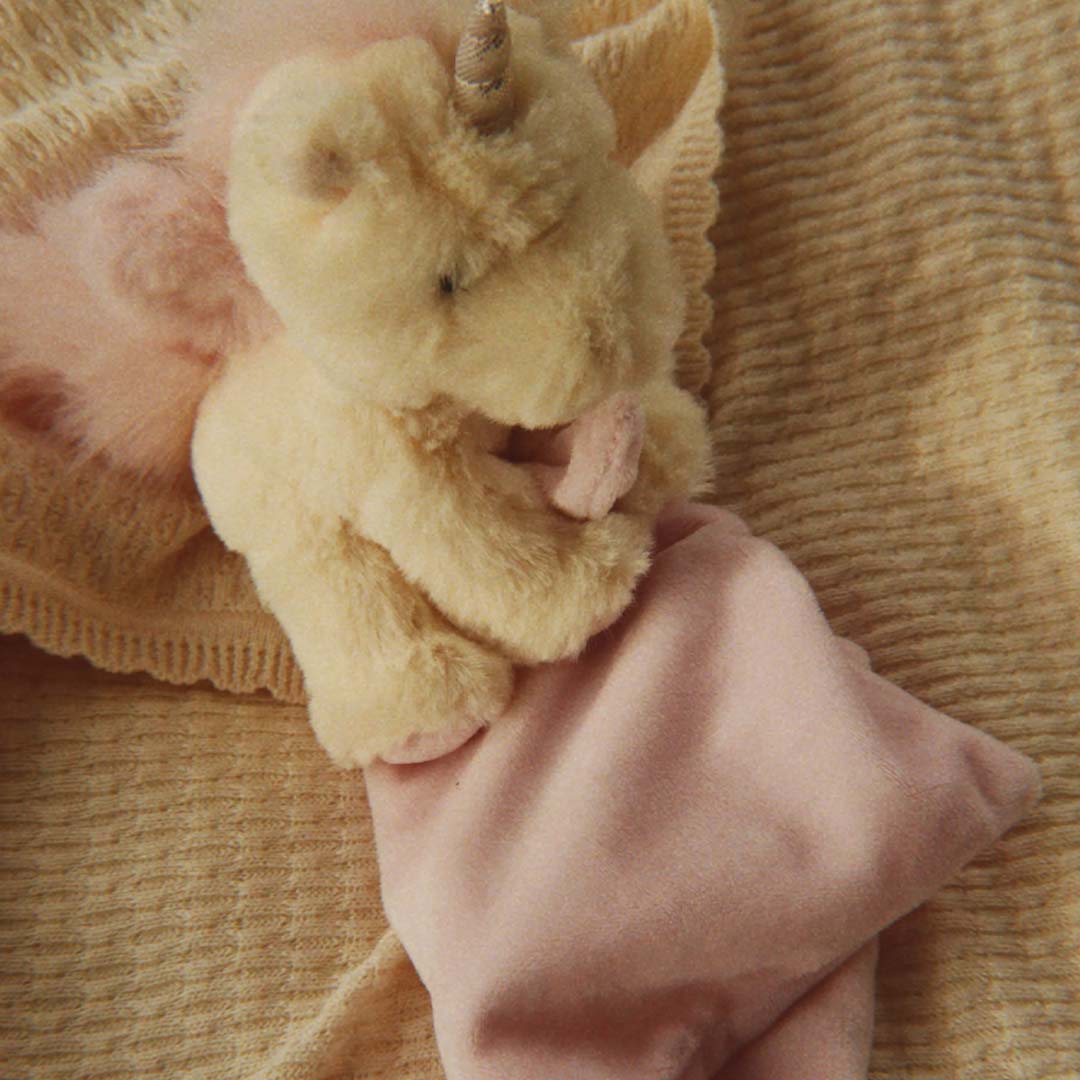 konges sløjd knuffeldoek sleepy animal - off white unicorn | KS107406-P10219 |  3