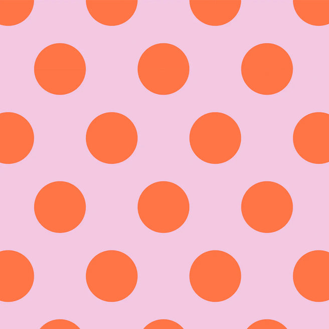 Kado_Design_-_cadeaupapier_-_Lottie_Dottie_-_roze_oranje | 10KA63170C