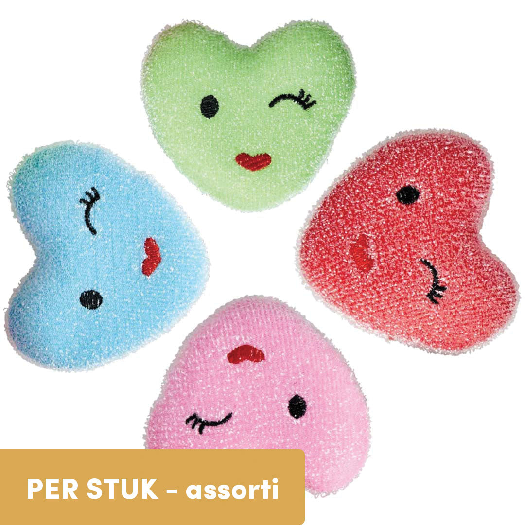 rice spons heart - assorti | SPONGE-HEAXC | 1