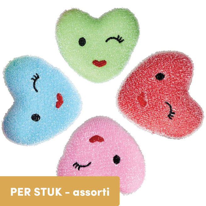 rice spons heart - assorti | SPONGE-HEAXC | 1