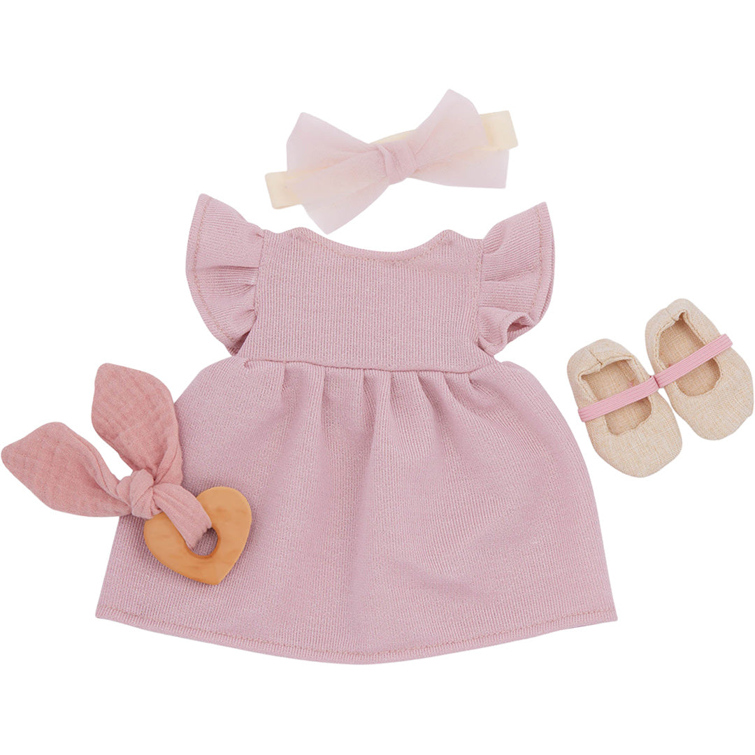 lullababy poppenkledingset roze - 36 cm | LBY7642 | 1