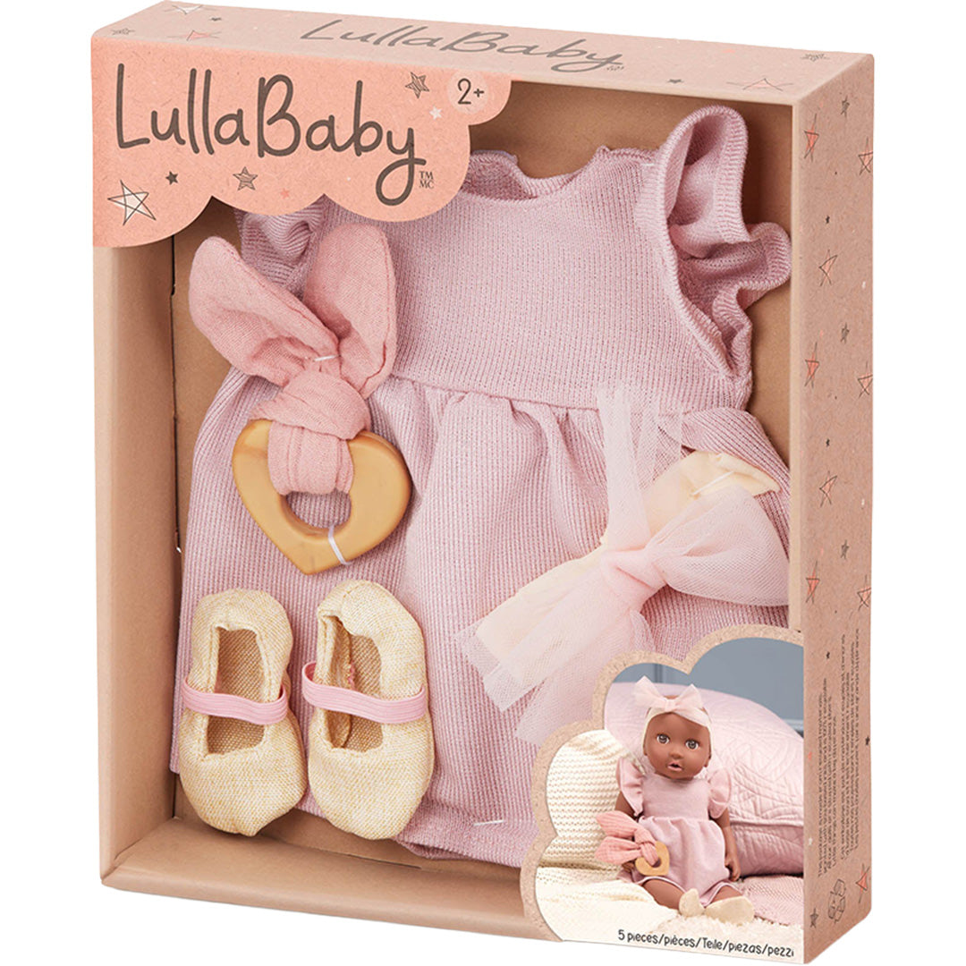 lullababy poppenkledingset roze - 36 cm | LBY7642 | 